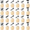 24PCS Tools Cupcake Topper, Construction Tools Cake Decorating for Boys & Men Birthday Party