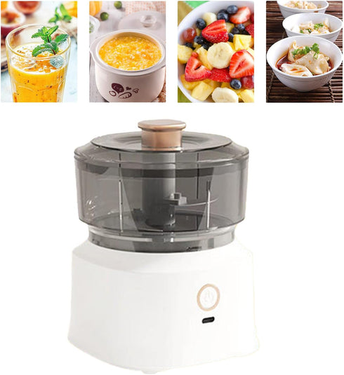 YUYTE Food Processors Meat Grinder, Electric Chopper with Stainless Steel Blades for Kitchen