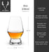 Viski Footed Crystal Scotch Glasses, Set of 2, Premium Liquor Drinking Glass, 8 oz Whiskey Bourbon Gift Set