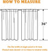RYB HOME Thermal Insulated Blackout Curtains, Small Window Drapes, 42 inch Wide by 36 inch Long, Biscotti Beige