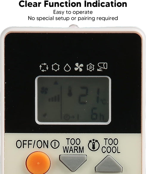 Replacement Remote Control for Mitsubishi Air Conditioner RU18A, Small Controller for Home Use