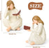 Reading Book Thinker Figurine Gift for Women Librarian Readers Study Graduates Students Teachers, Girl Reading Statue