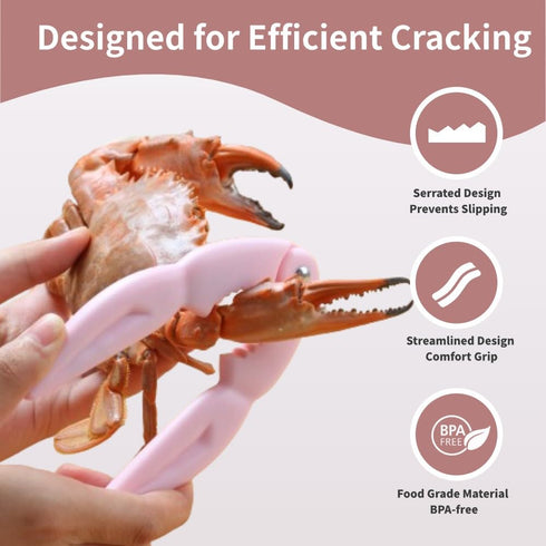 4Pcs Crab Crackers and Tools Multicolored Crab Leg Crackers Tool Efficient Lobster Crackers Portable Seafood Crackers