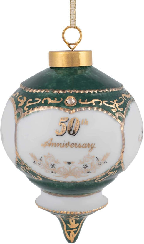 CBE 50th Wedding Anniversary Victorian Hanging Ornament, 4.5 Inch