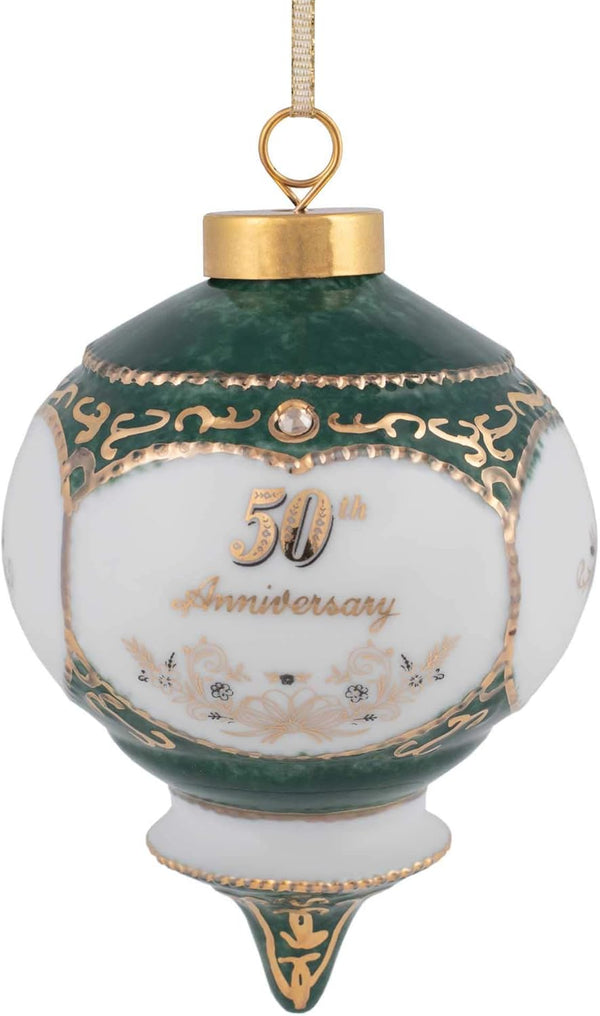 CBE 50th Wedding Anniversary Victorian Hanging Ornament, 4.5 Inch
