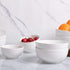 DELLING Small Bowls Set of 6, 10oz White Porcelain Bowls for Kitchen, Dessert, Ice Cream, Dipping, Snacks, Side Dishes