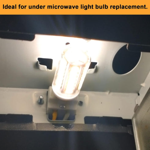 G8 Dimmable LED Bulb 50W Halogen Replacement for GE, Samsung, LG Over the Range Microwave Hood, 120V, 500LM, 2 Pack