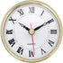 ShoppeWatch Clock Insert, 80mm (3 1/8 inch) Roman Numerals Quartz Movement, Gold Rim CK089GD