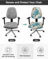 Vandarllin Office Chair Cover Sea Turtle Stretchable Universal Computer Desk Chair Cover Ocean Animal Nautical Themed Washable Removable Anti-Dust Rotating Gaming Chair Slipcovers, Retro by Vandarllin