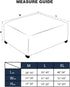 NeColorLife Ottoman Cover Rectangle Oversize Slipcover Stretch Footrest Stool Covers Furniture Protectors Washable