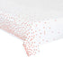 4 Pack Plastic Tablecloths for Rectangle Tables - Waterproof Disposable Party Table Covers with Rose Gold Dot