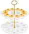 Peohud 2 Tier Deviled Egg Platter, 24 Holes Deviled Egg Tray Container,