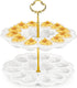 Peohud 2 Tier Deviled Egg Platter, 24 Holes Deviled Egg Tray Container,