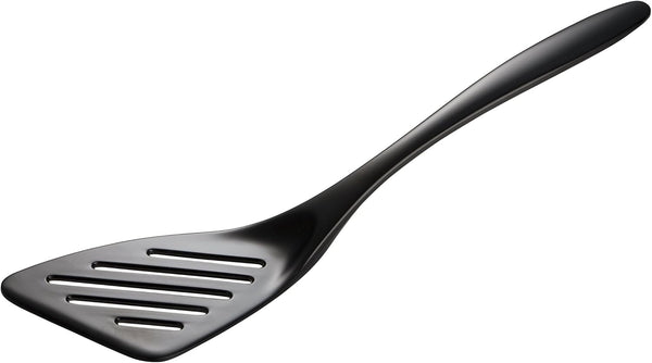 Black Melamine Slotted Turner, 12.5"