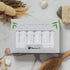 Set 6 of Luxury Wash Cloths for Your Face Viscose Bamboo & Turkish Cotton, White Wascloths