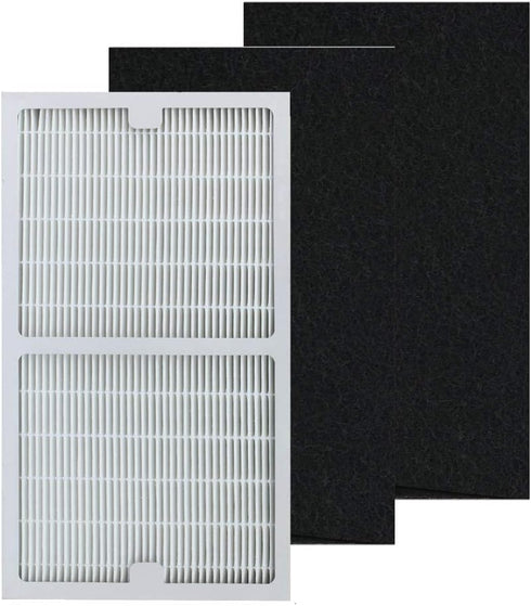 Filters C Compatible Idylis Air Purifier IAP-10-200 & IAP-10-280, Part # IAF-H-100C - 1 HEPA Filter & 2 Carbon Filters