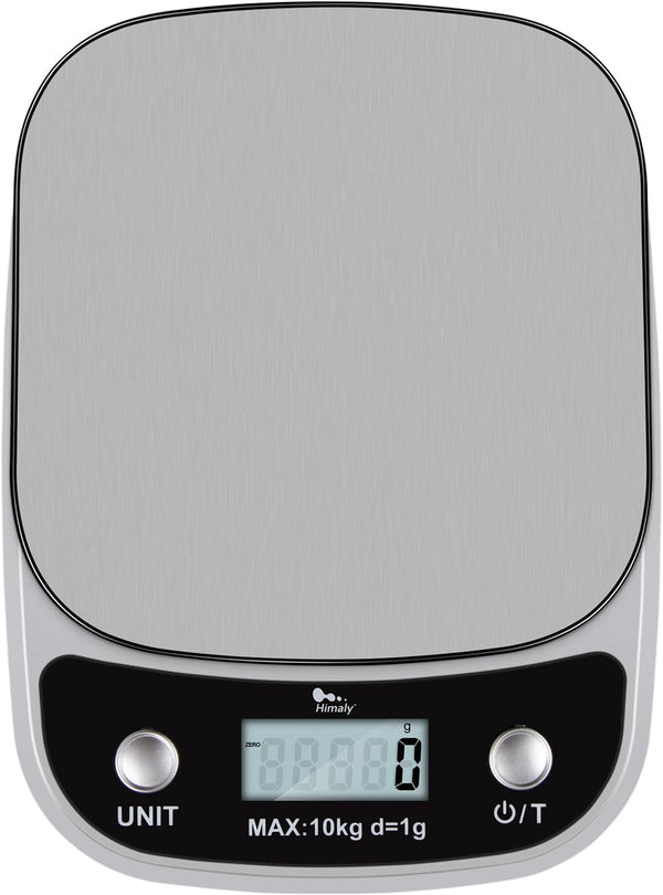 Digital Food Scale, 22 lbs/10kg Multifunction Kitchen Scale with Large Back-lit LCD Display