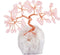 mookaitedecor Rose Quartz Crystal Tree, Tumbled Stones, Money Tree for Wealth and Luck, 4"-5"