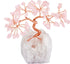 mookaitedecor Rose Quartz Crystal Tree, Tumbled Stones, Money Tree for Wealth and Luck, 4"-5"