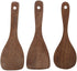 Fdit Kitchen Cooking Tool Shovel, Wooden Spatula Fried Rice Turner Utensils for Cooking Roasting (Semicircular)