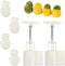 2 Set Pineapple Plastic Mooncake Mold, Hand Press Moon Cake Mould, Pineapple Cookie Cutter Bakeware Tools