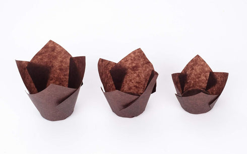GOLDEN APPLE 200 Pcs Tulip Cupcake Liner Baking Cups for Weddings, Birthdays, Baby Showers