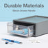 Pendaflex Stackable Drawer, Durable Plastic with Silicon Handles, Tinted Drawers, Medium Gray, 9" x 7" x 3.5", 1 Piece