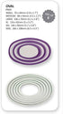 PME Oval Cutters for Cake Decorating, Set of 6, White