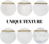 Set 6 3.9" Inches Koville White Marble Coasters of for Coffee Table, Handmade Round Coaster, Luxury Aesthetic Marble