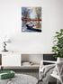 Scenery Winter Stream with Snow Landscape Wall Decor Art Print Poster (16x20)
