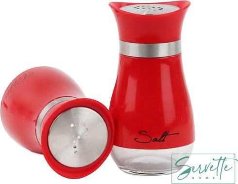 Basic Salt & Pepper Shakers, Red