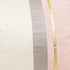 Avigers 12 x 20 Inches Pink White Gold Leather Striped Patchwork Velvet Cushion Case, Luxury Modern Throw Pillow Cover