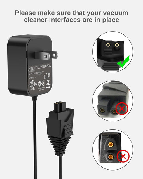 WUKUR Charger for Dirt Devil Quick Flip 440009122, Compatible with Dirt Devil BD30010 Vacuum Cleaner Power Supply
