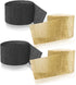 Crepe Paper Streamers Black and Gold (2 Rolls Each Color)