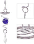 Wind Spinner Stabilizer Crystal Ball, 2 Gazing Ball Spiral Tail Garden Wind Spinner with Swivel Hook