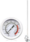 Deep Fryer/Candy/Turkey Thermometer with Clip, 15 Inch Stem - Professional Stainless Steel Fry Oil Thermometer for