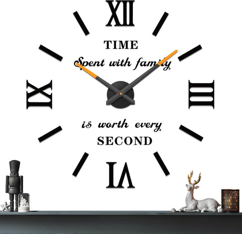 VANGOLD Wall Clock for Living Room, Decorative Gift for Home