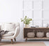 12.6" AlphaAcc Artificial Plant Eucalyptus in White Embossed Ceramic Pot Lifelike Faux Plants Decorative Fake Greenery