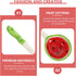 Housoutil 2 Pcs Ceramic Soup Spoons, Cute Watermelon Tablespoons, Porcelain Spoon for Coffee, Tea, Yogurt