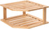 VERTORGAN Bamboo Corner Shelf,2 Tier Plate Organizer for Cabinet and Countertop,Pantry Dish