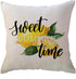 ULOVE LOVE YOURSELF Farm Fresh Lemons Throw Pillow Case - Summer Farmhouse Decor, Set of 4 Lemon Wreath/Lemon Truck