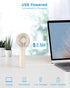 Handheld Fan - Portable Mini Fan with 3 Speeds, USB Rechargeable for Travel and Outdoor Use (Beige)