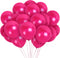 Treasured 36 Metallic Magenta Balloons - Dark & Bright Pink, 12 Inch Latex Balloons