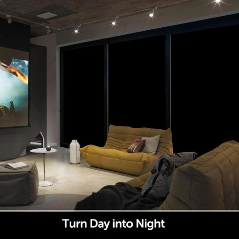 HIDBEA Mirror Blackout Window Film, 100% Light Blocking Room Darkening Tint, Removable Cover for Day Sleep