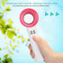 Portable Handheld Fan, Portable Mini USB Rechargeable Bladeless Fan, Three Adjustment Speeds, 360° All Around Air Suction, Handy Cooler for Home Outdoor (milk white) by Wisoqu