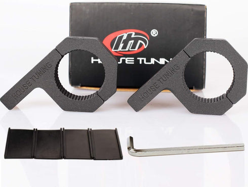 Light Bar Clamp Mount Bracket - 1.5inch 38mm for ATV UTV Motorcycle Bumper (2pcs-1.5" Clamp)