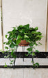 iLTreFlo 18.7 inches (18.7 inches Midcentury Modern Metal Potted Plant Stand Tall Flower Pot Holder Large Rustproof