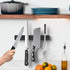 Rich&Ray 12 Inch Knife Magnetic Strip No Drilling, Kitchen Knife Magnetic Holder for Wall, Kitchen Accessories Organizer Bar or Used in Organizing Tools (Stainless Steel-12 inch, Black) by Rich&Ray