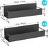 HuggieGems 6-Pack Magnetic Spice Rack - Black Refrigerator Organizer