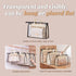 2 PCS Hanging Handbag Storage Organizer, Dustproof Storage Bag with Zipper and Handle (Transparent Non-woven, XL)